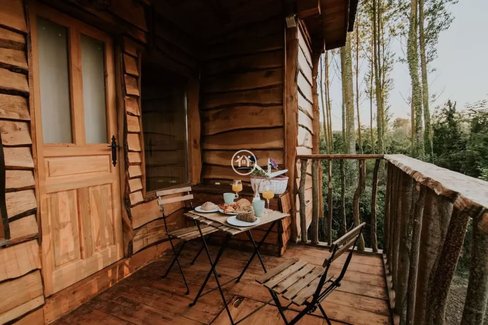 Durmiendo en una cabaña