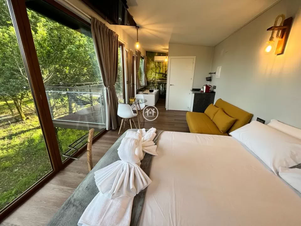 Una cabaña en la naturaleza