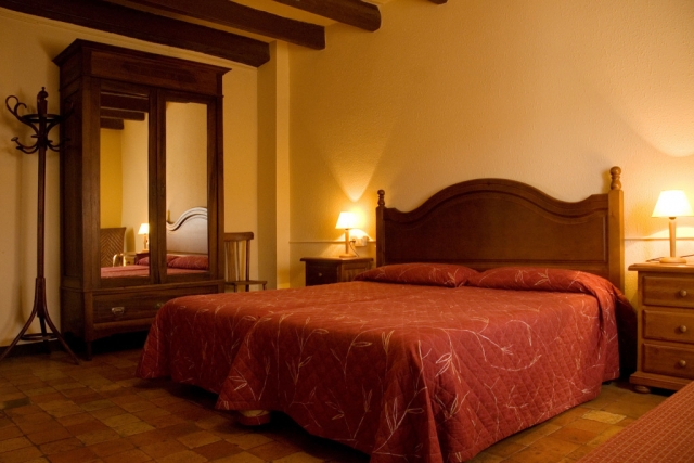 Dormitorio doble con camas