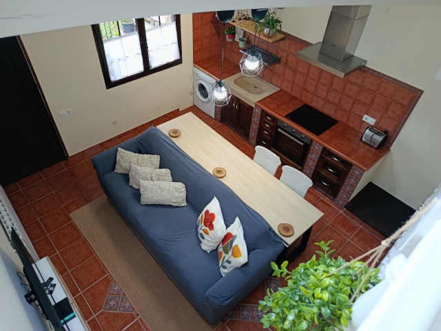 Salon y cocina desde arriba