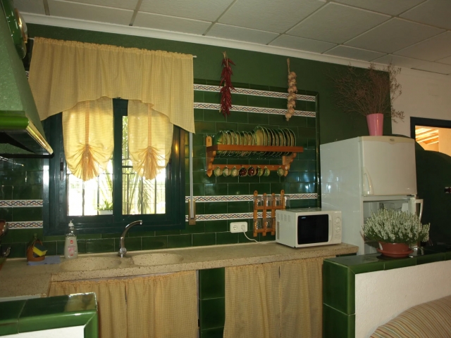 Cocina con encimera