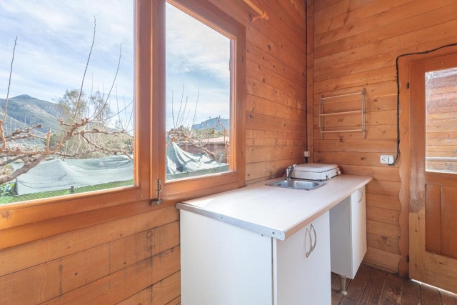 Barraca cocina y vistas