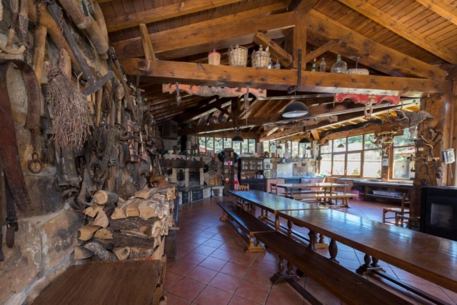 Comedor con barbacoa