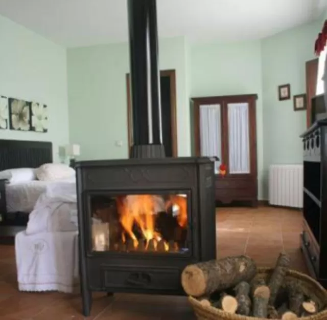 Suite with fireplace