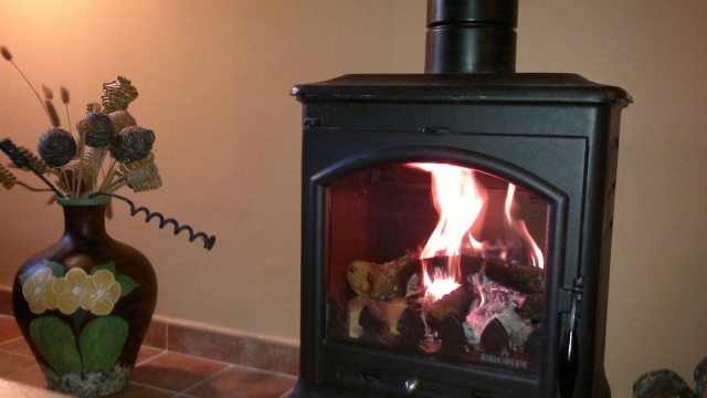 Sala de estar con chimenea