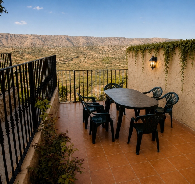 Terraza al lado de la barcabao