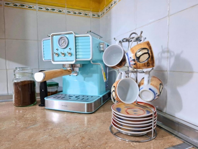 Cocina y cafetera