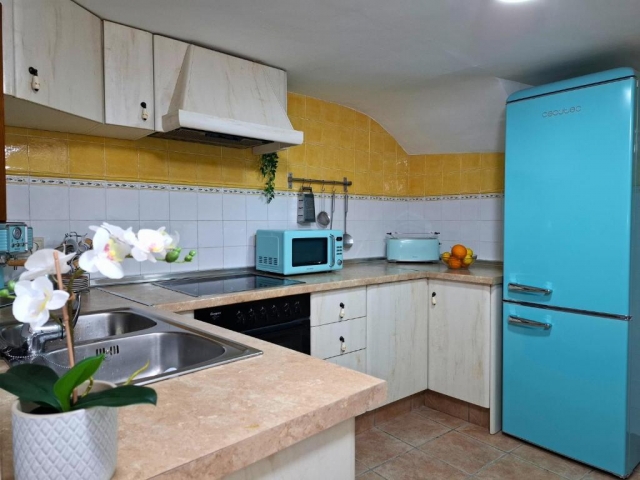 Cocina y detalles azules