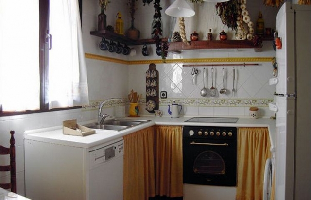 Cocina clasica de la casa rural