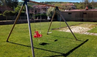 Children's area with swings