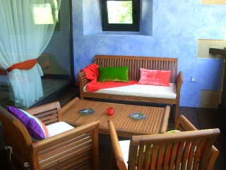 Muebles en la terraza