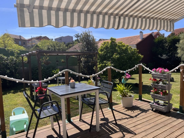 Terraza con jardin