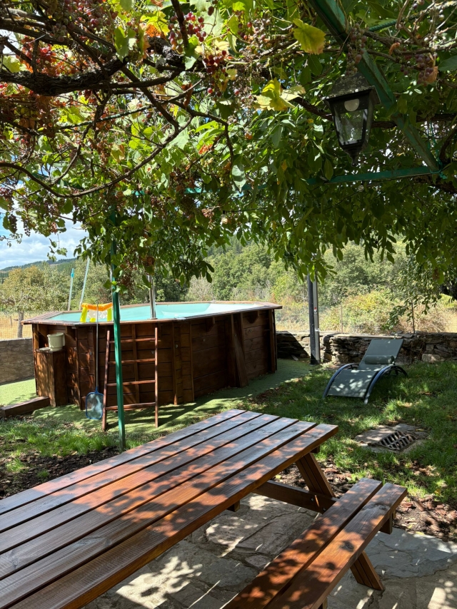Jardin y piscina