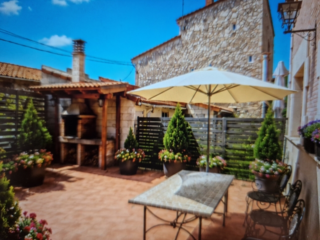Terraza con barbacoa