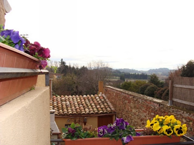Vistas de la casa rural.
