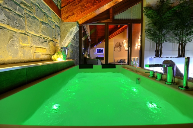 Jacuzzi iluminado