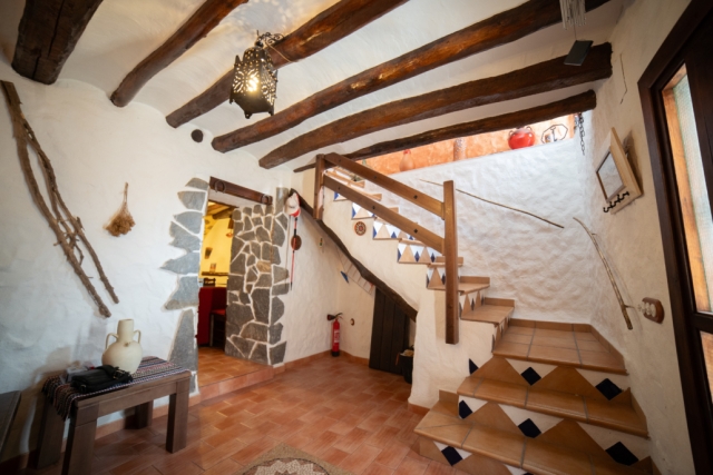 Entrada con escaleras