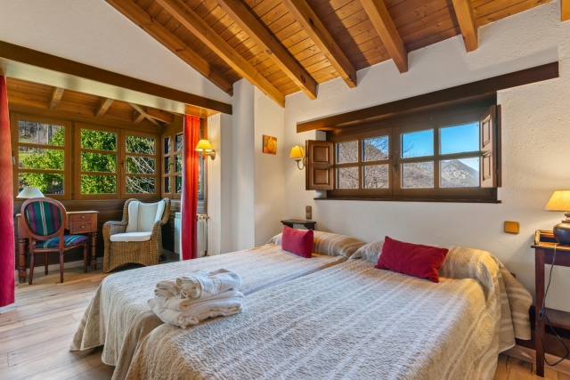 dormitorio de dos camas