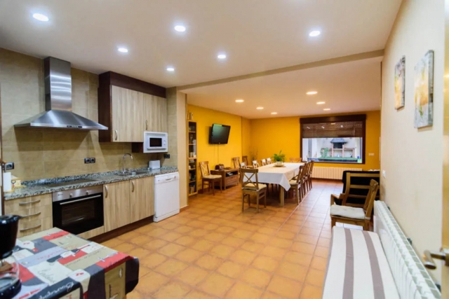 Cocina junto al comedor