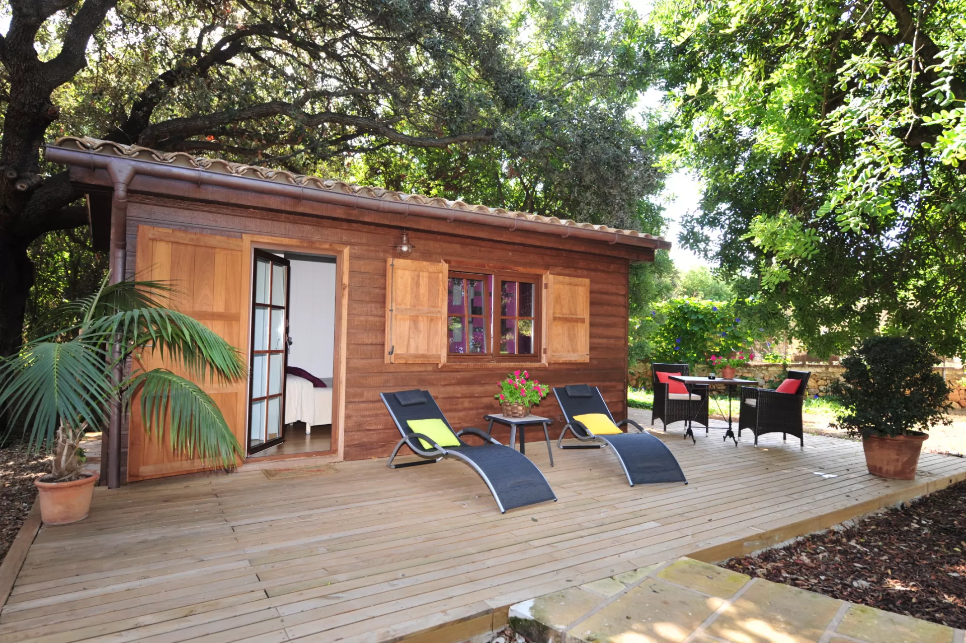 Dormitorio doble con terraza