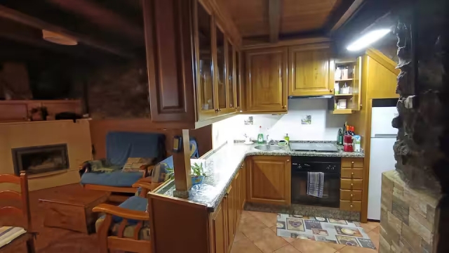 Cocina junto a la sala 