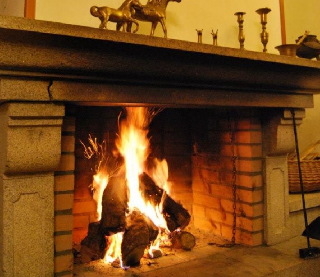 Chimenea en el salon