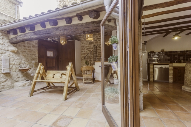 Patio e interior