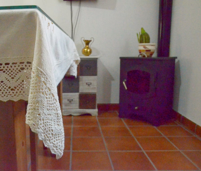 Sala de estar y la chimenea