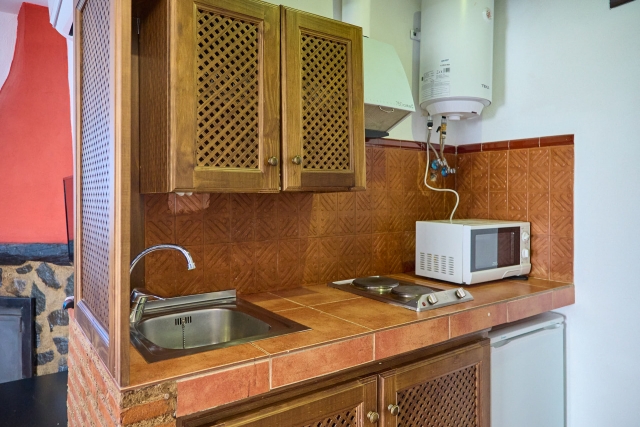 Cocina con microondas