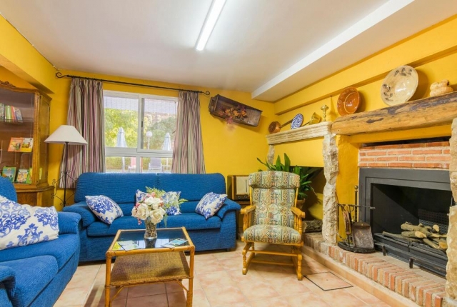 Sala con la chimenea 