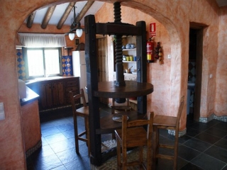 Salón con preciosos estucos en sus paredes