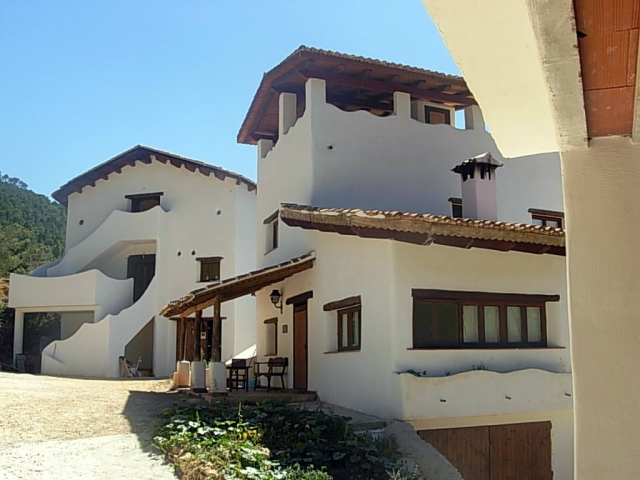 Vista desde fuera de la casa