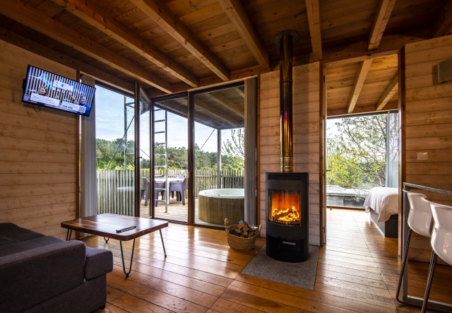 Chimenea en el salon