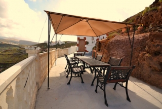 Mirador con mobiliario