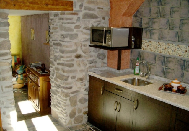 Cocina con microondas