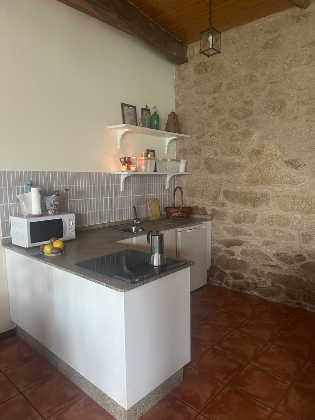 Cocina con encimera