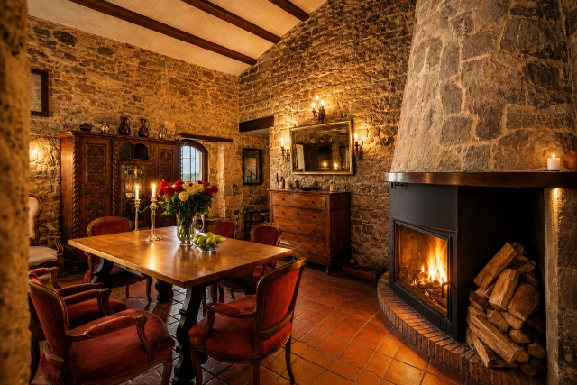 Salon chimenea