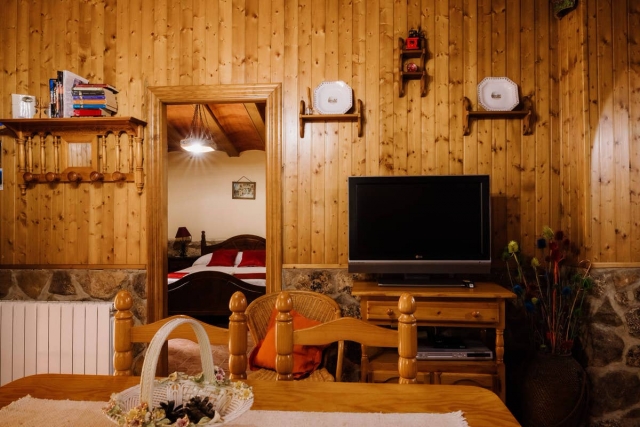 Sala de estar en madera