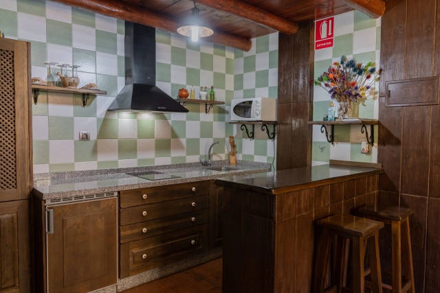 Cocina americana con barra