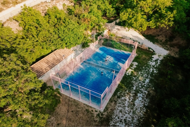 Vistas de la pista de padel 