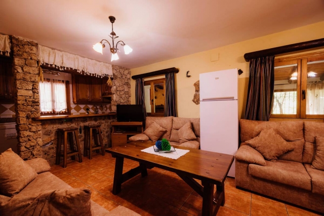 Sala interior con barra 