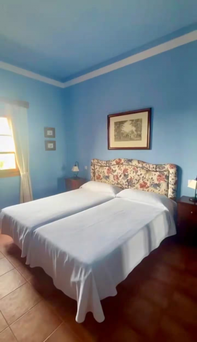 Dormitorio doble azul 