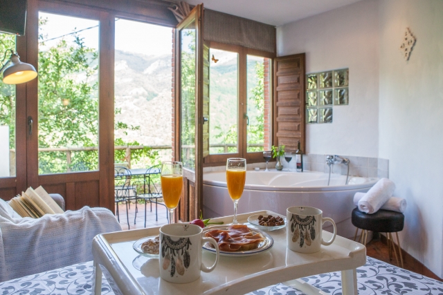 Terraza del apartamento con vistas