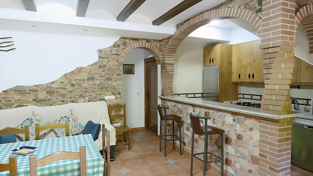 Cocina americana con sala