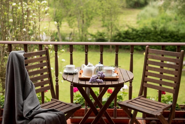 Dormitorio Deluxe con vistas de la terraza