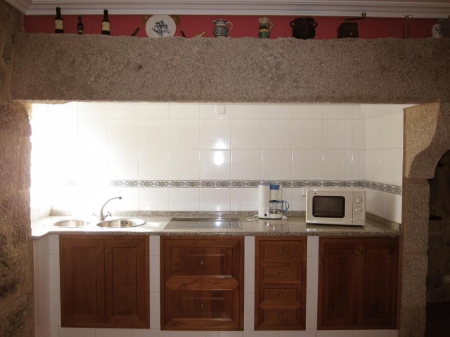 Cocina de la casa con armarios