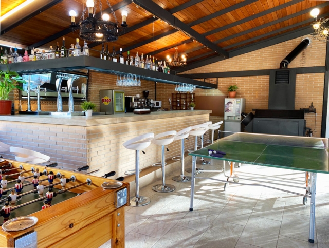 barra bar, pingpong, futbolin