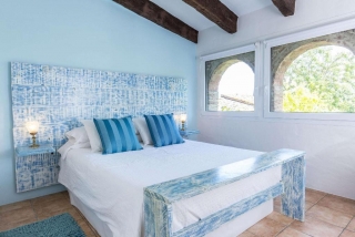 Doble azul agradable