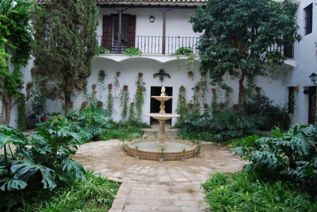 Patio secundario con funtes