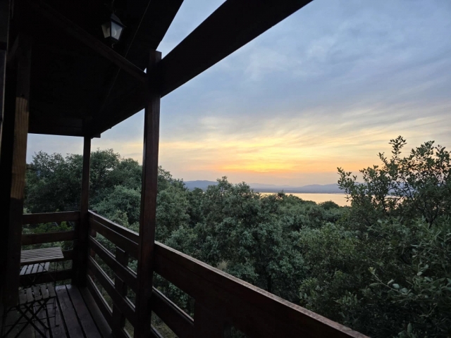 Atardecer amplia terraza